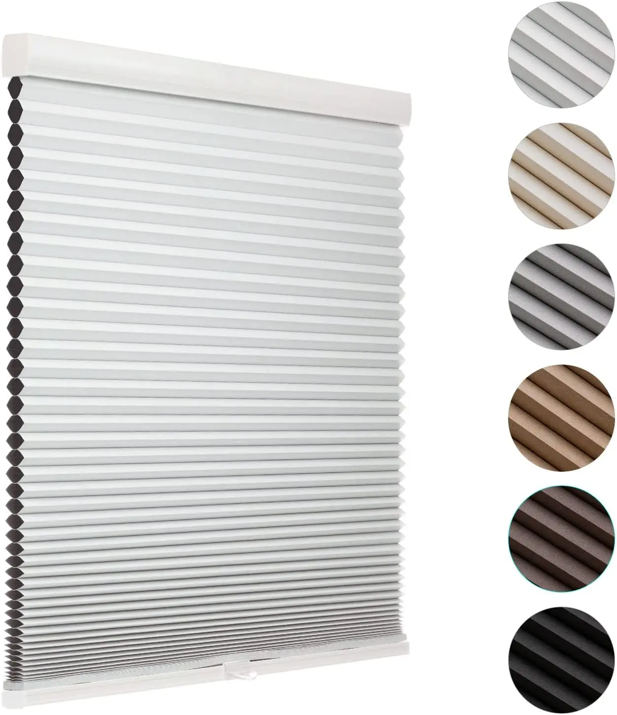 Cordless Cellular Shades Blackout  Shades Honeycomb Blinds   Pull Down Shades for Bedroom  Darkening