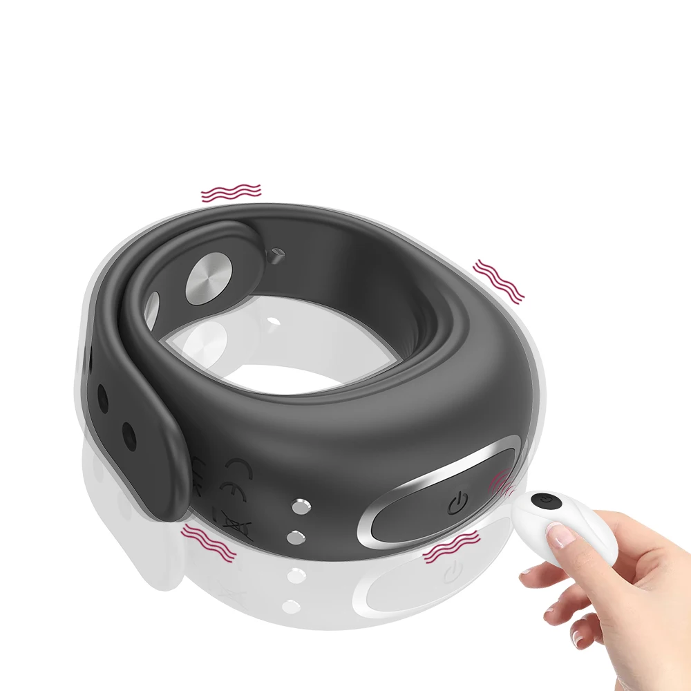 Hot selling adult toys wireless wearable vibrator pulse massage masturbation vibration lock ring for man