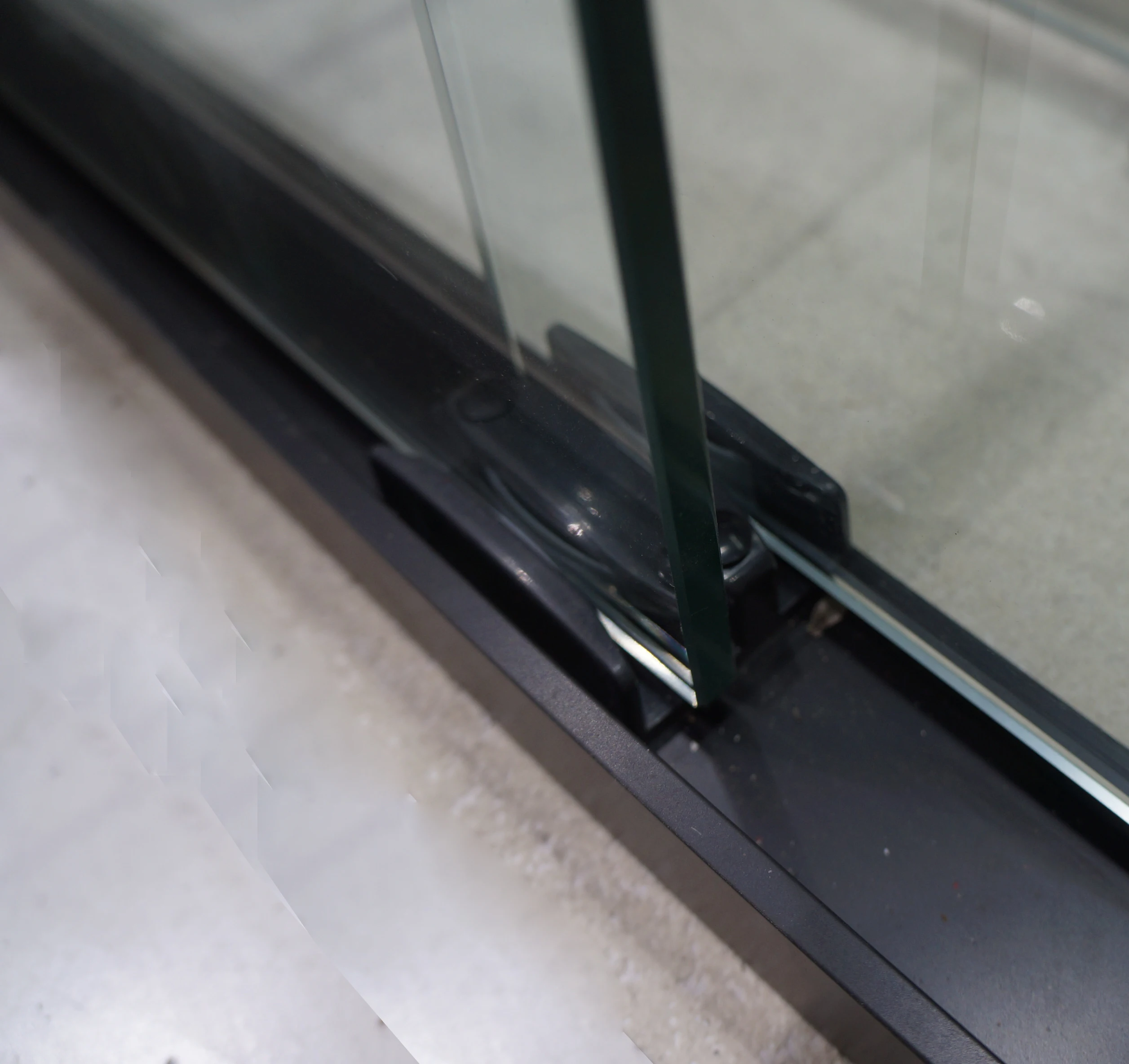 Kmry 8/10/12 мм закаленное стекло матовая Черная Нержавеющая Сталь фурнитура обход раздвижной душевой двери, душевая кабина