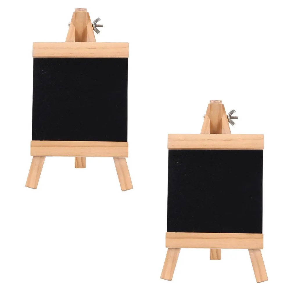 Board Chalkboard Message Mini Tabletop Signs Chalk Blackboard Sign Stand Easel Wood Wooden Chalkboards Small Menu Boards