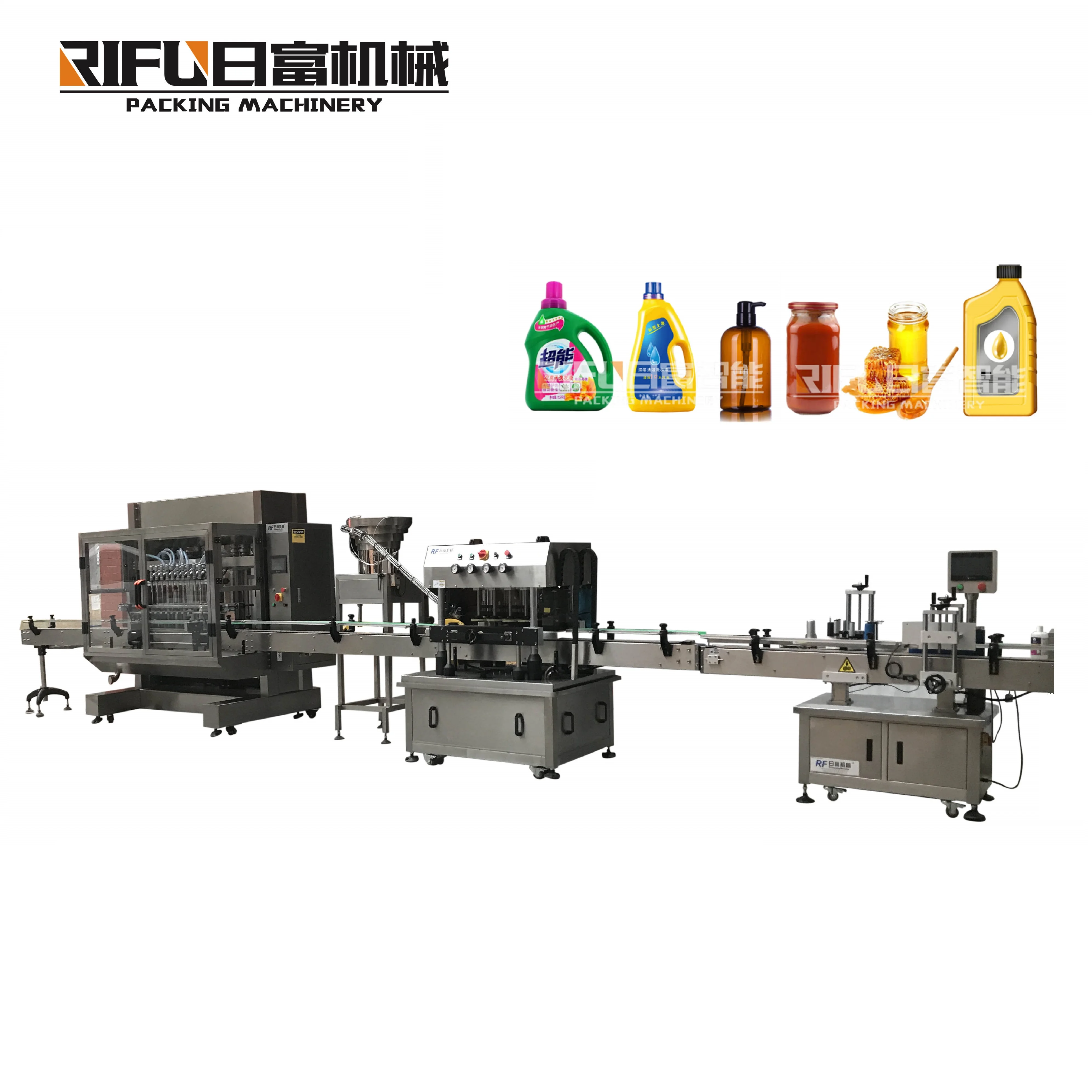 
Automatic linear plastic bottle screw capping sealing machine for plastic jar and spindle capper 