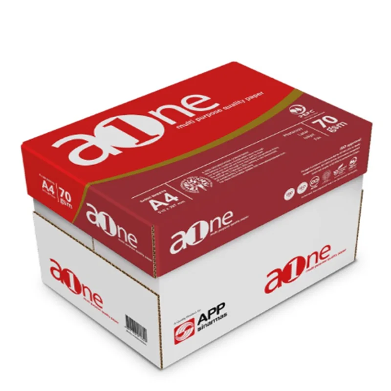 Samples Available A4 paper one 80 gsm 75gsm 70 gram Copy Papers with 500 sheets per ream Size A4 Weight 80G