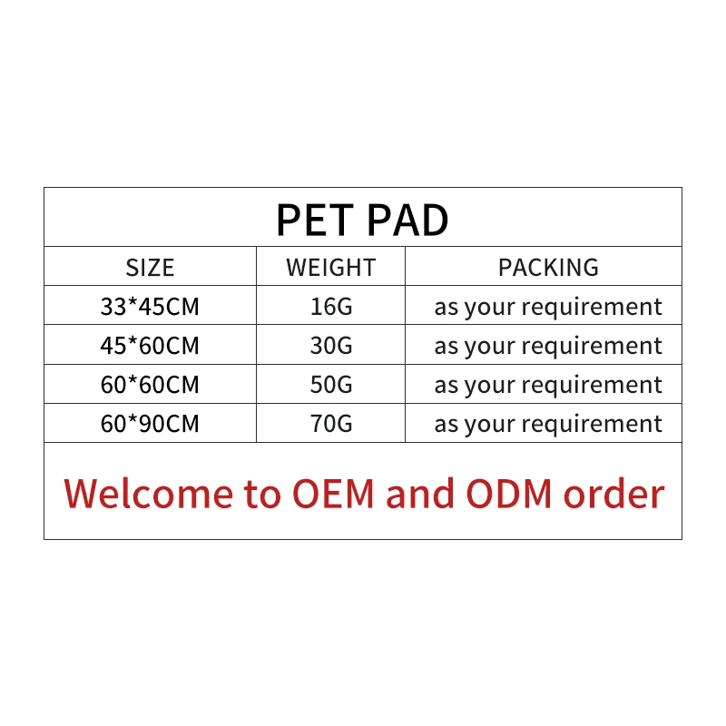 Hot sale pee pads waterproof low MOQ puppy training dog pee pads for pet