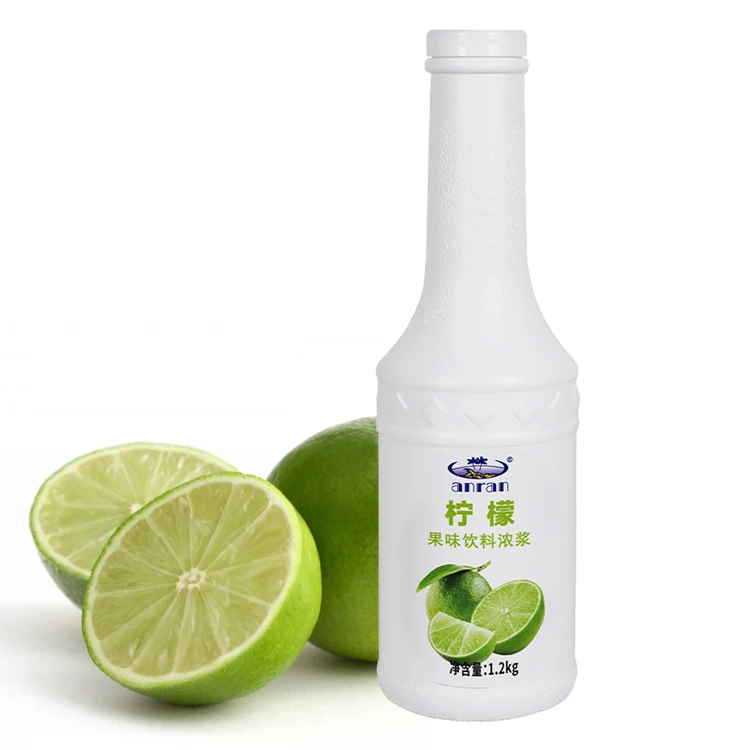 Factory Outlet 1.2KG Low Price Bubble Tea Materials Discover Rich Flavor Concentrated Fruit Lemon Juice Syrup