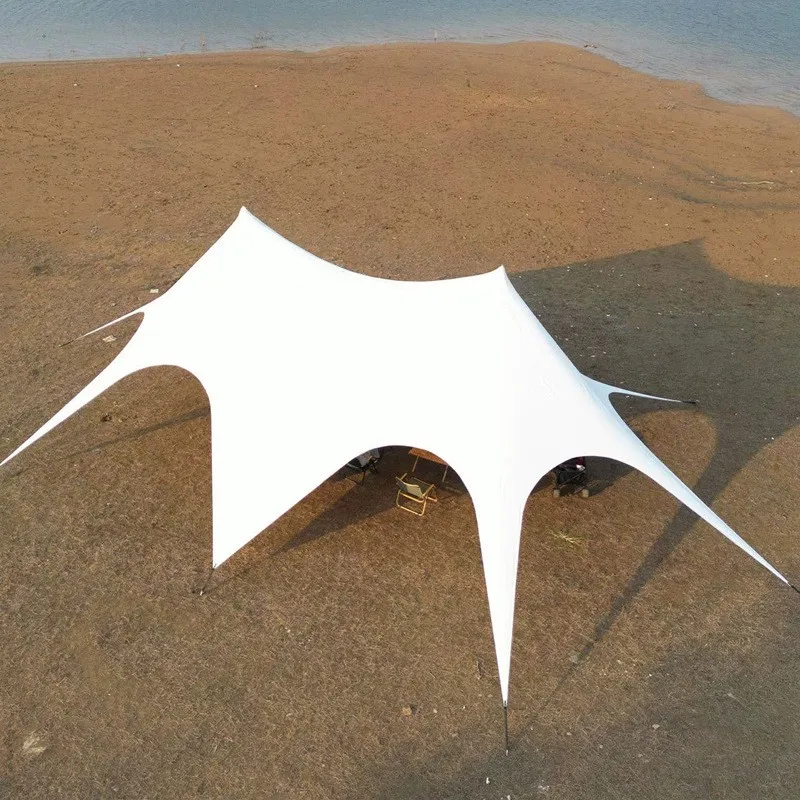 Over size Waterproof Mildew proof Outdoor Camping 10m 15m 20m Sun Protection Star Awning Shelter Umbrella Shade Tent