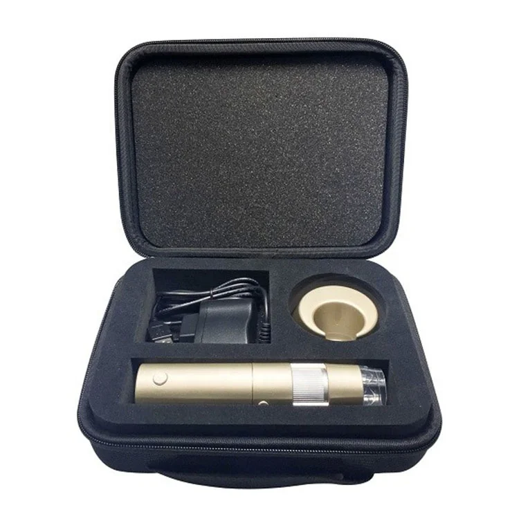 HD Camera Machine Facial Skin And Scalp Hair Analyzer Mini Digital Dermatoscope With 8 LED And Base