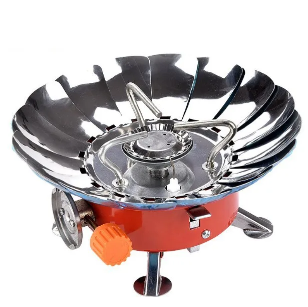 NEWMAJOR Mini wholesale outdoor gas stove portable folding camping gas card lotus stove head small square stove
