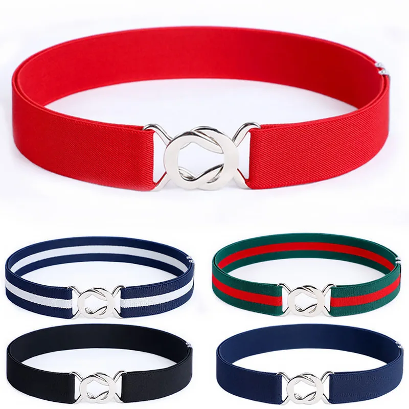 Wholesale Punch-Free Lazy Belt All-Match Elastic Jeans Belt Female custom Ornament Style Waist belt