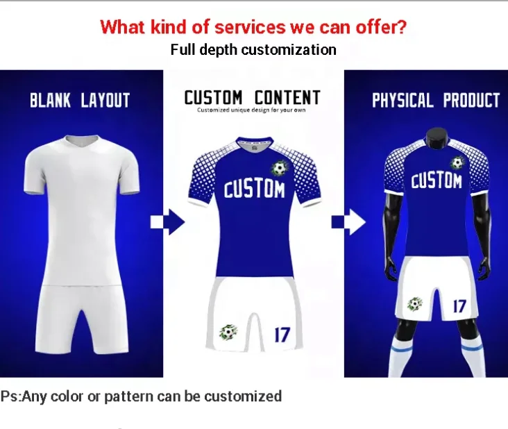 orange soccer uniform Printing Made Football Logo Design custom team jerseys soccer jersey 2023