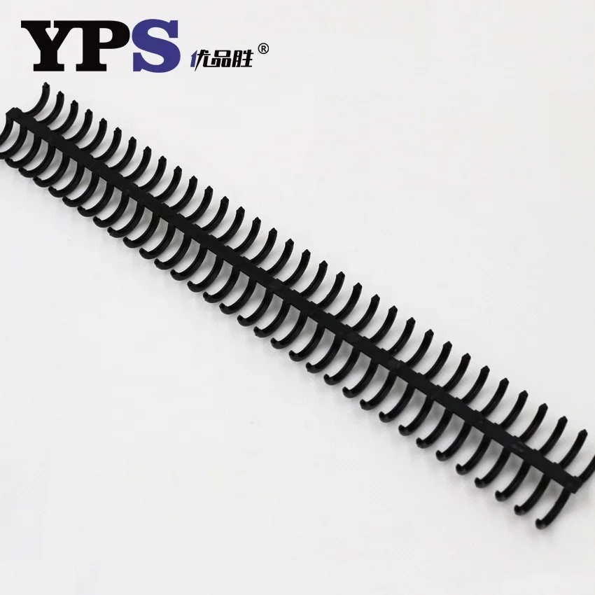 China Hot Sale A4 Notebook Binder Plastic 34 Holes Circles Ring Spiral Clip