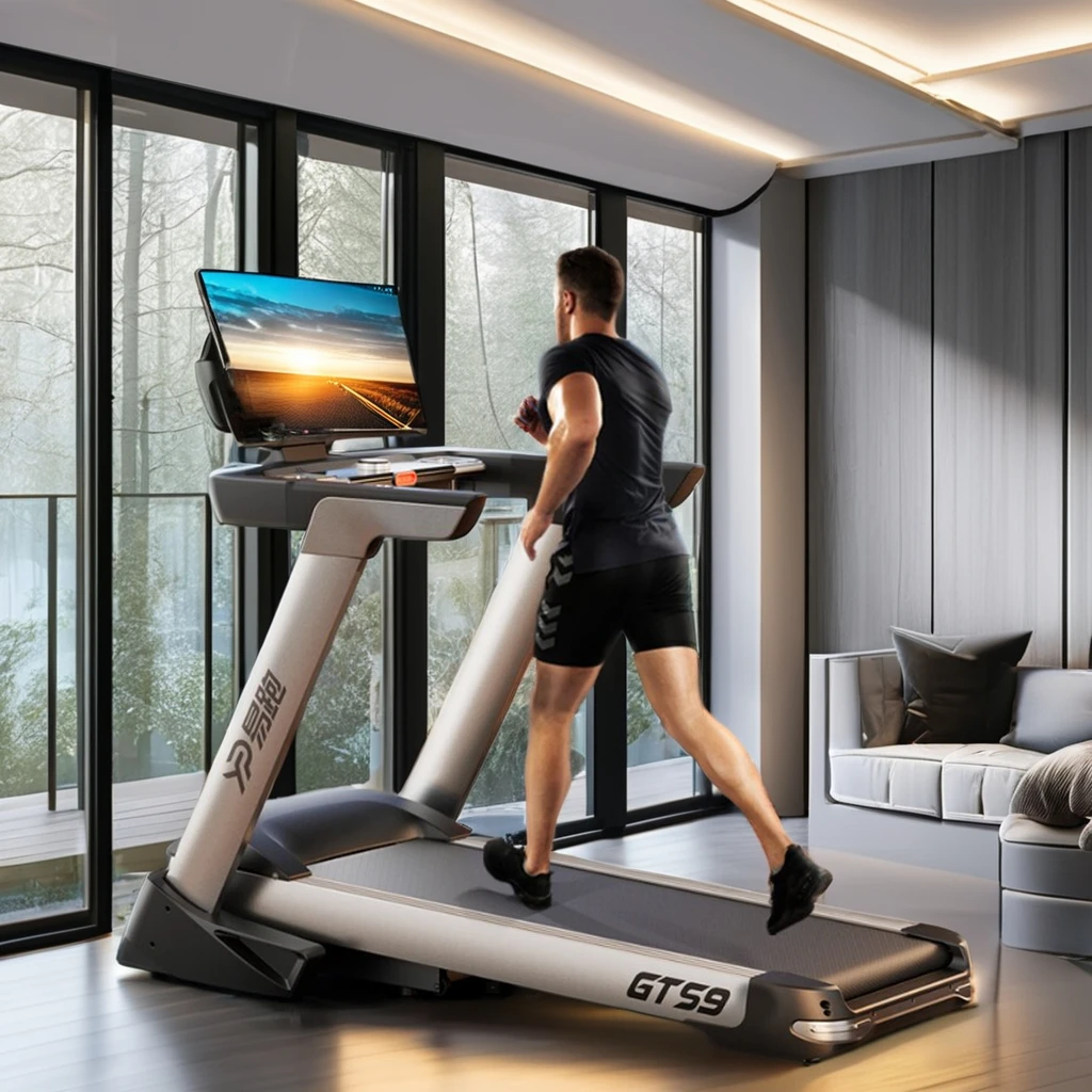 YPOO with CE approved wholesale fitness equipment electric foldable App bluetooth connection treadmill running machine GTS9
