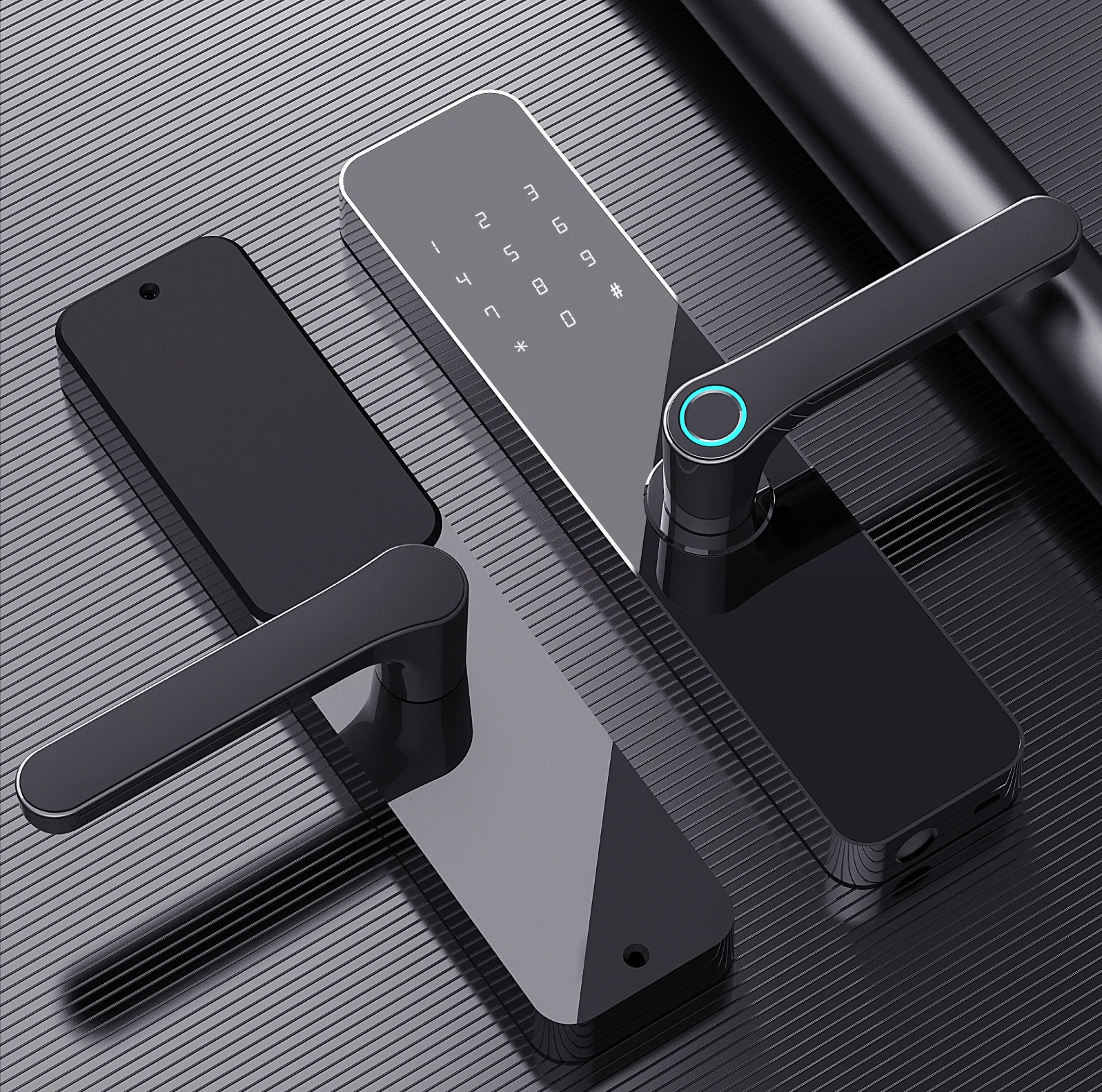 TOPTEQ Tuya Zigbee Wifi Lock Digital Electronic Lock Card Readers Magnetic Lock Handle