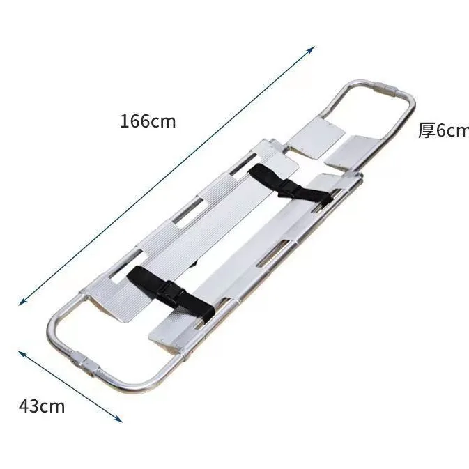 Wholesale aluminum alloy shovel stretcher first aid telescopic folding medical separation easy