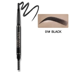 5 Color Automatic Rotating Eyebrow Pencil Double Head Waterproof Non-Smudge Triangle Eyebrow Pencil