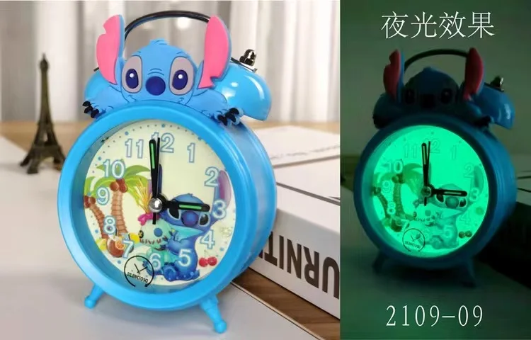 Cute creative cartoon student bedroom bedside night light alarm clock