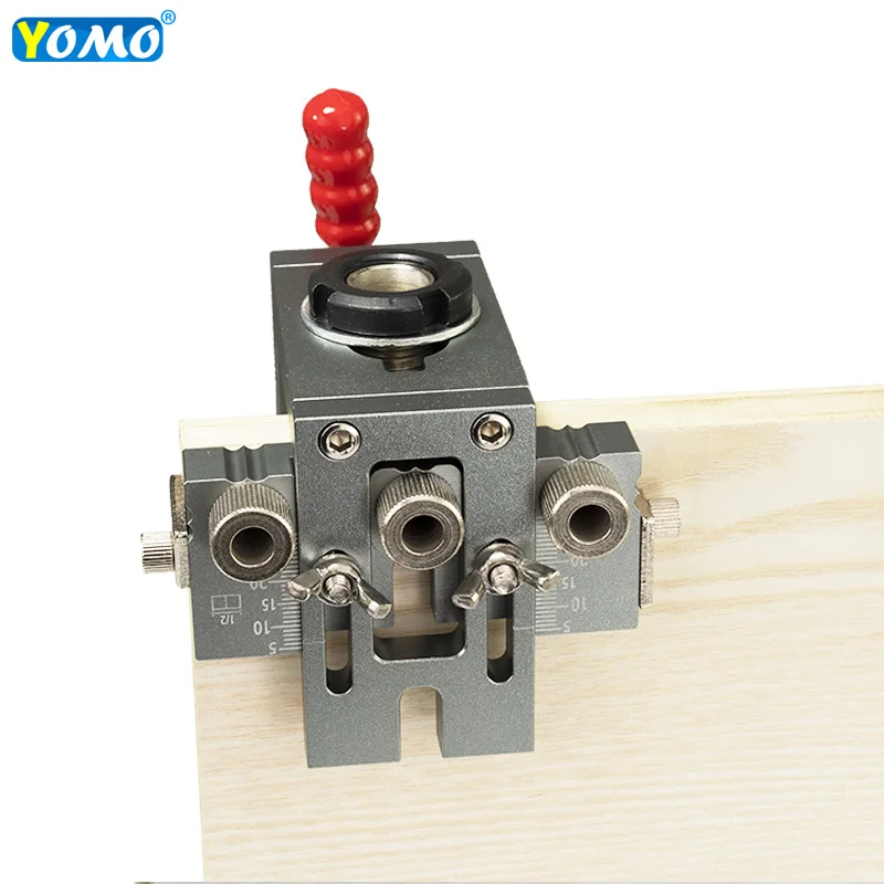 2022 new YOMO  3 in 1 Woodworking Dowel Jig drilling wood drill Guide Puncher Locator Wood Hole Opener Carpentry Tools kit