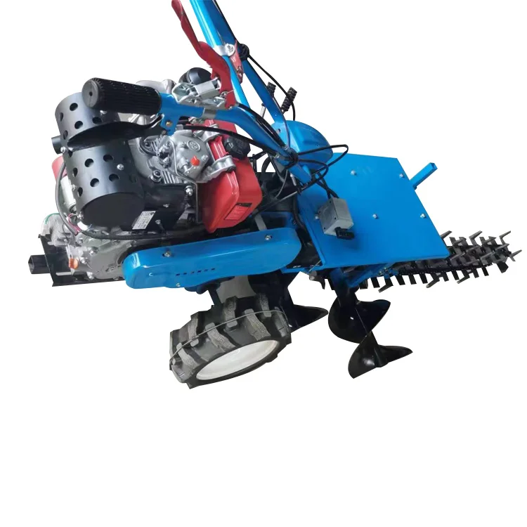 Agricultural chain trenching machine engineering diesel ditcher machine cultivator 3 point hitch trench digging machine