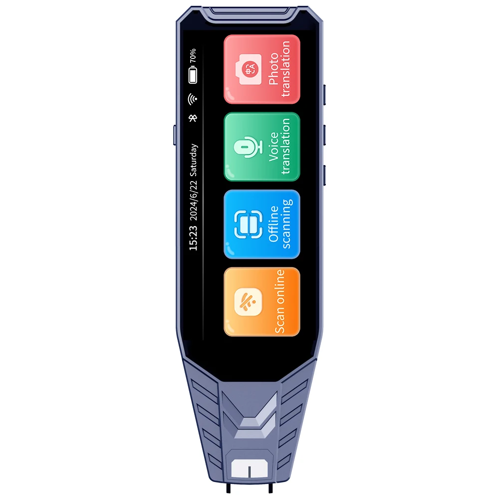 142 language online voice translation, text scanning translation pen,real time text photo translation 4.0-inch touch screen