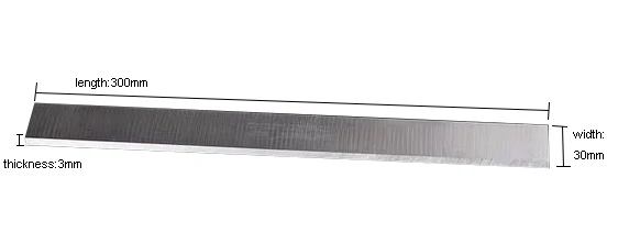 300*30*3mm HSS  W9 machine with straight edge flat carpenter blade Tungsten steel WOOD PLANER Planer blade