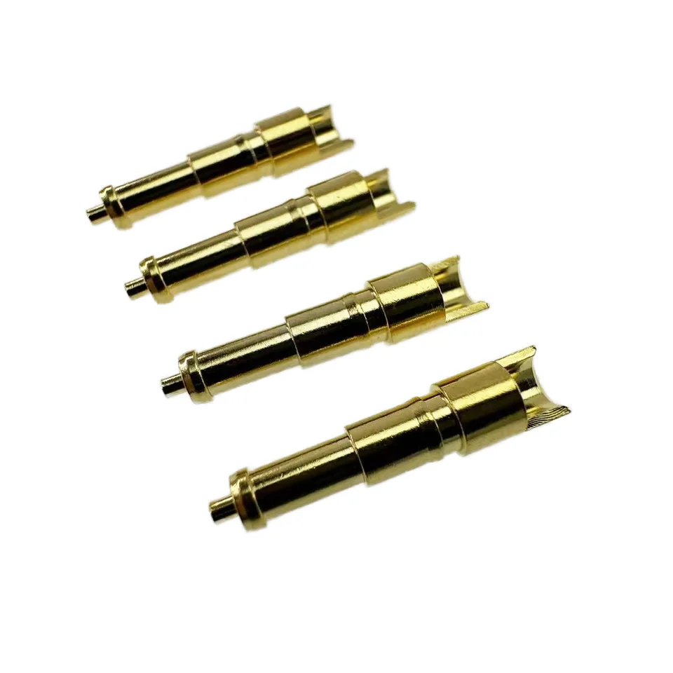 High Current Energy Storage Custom Brass Gold Plated Welding Pin Terminals with Excellent Performance