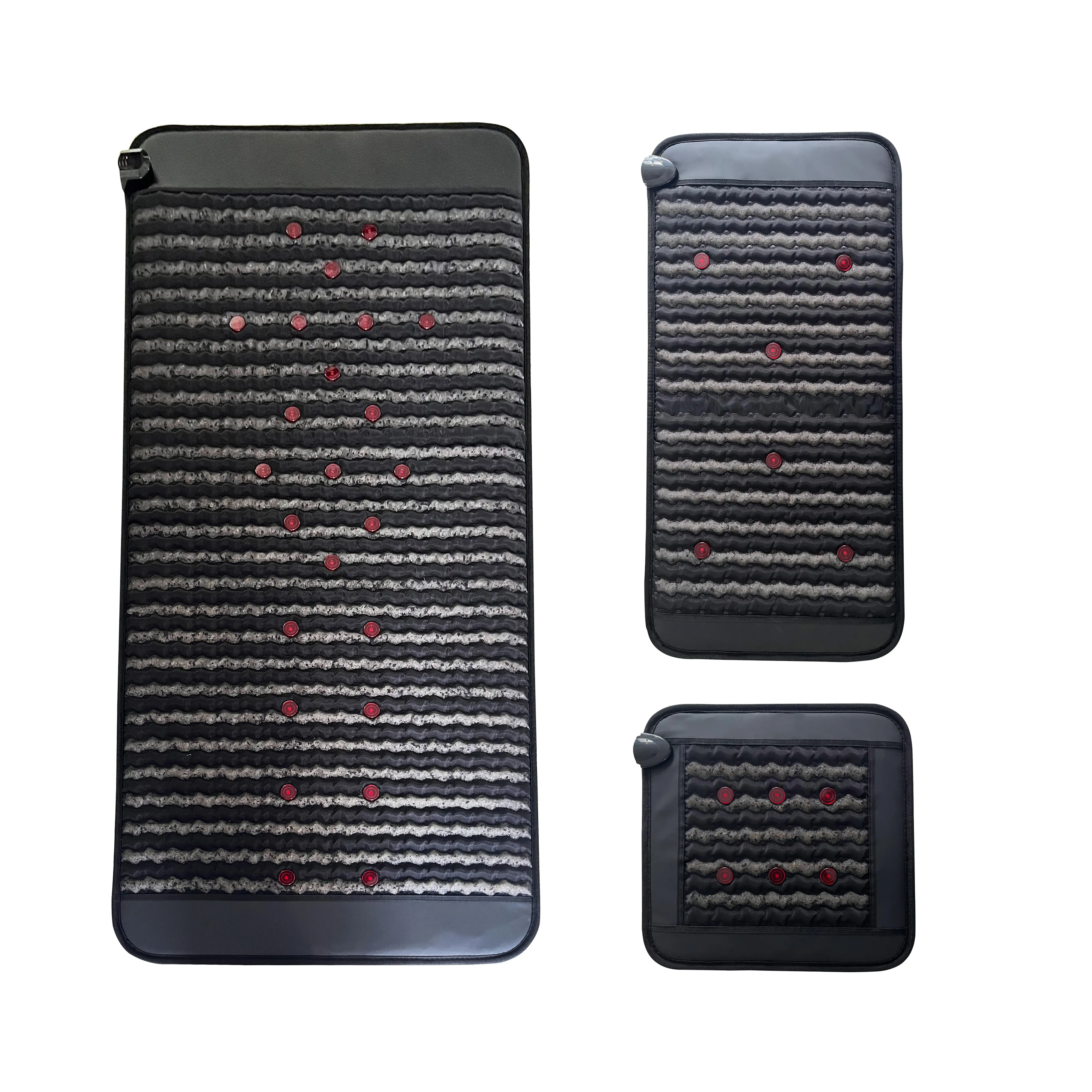 Far Infrared Pemf Magnet Therapy Photon Lights Sauna Mat Blanket with Crystals Agate Negative ion Balls