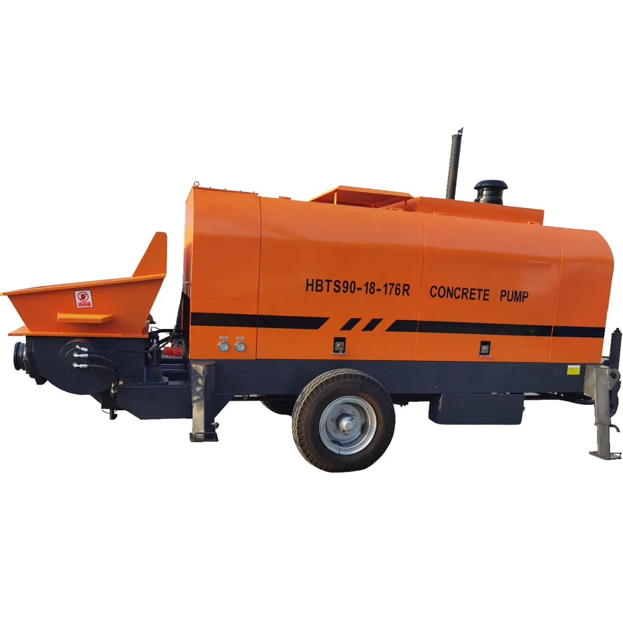 Large construction projects vertical 100m-200m concrete pump hbt 50 60 80 90 m3/h Mobile diesel concrete delivery concrete pump