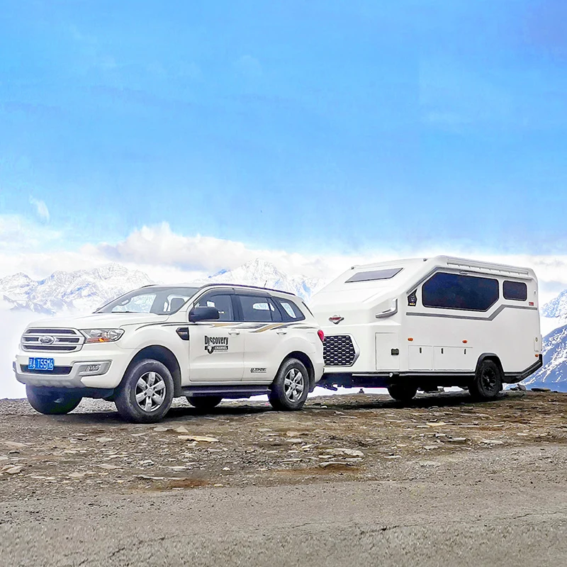 Amazing Versatility Aluminium Body Overland Truck Camper Mini Camper Trailers Luxury RV with Triple Bunk Parking Electric Brake