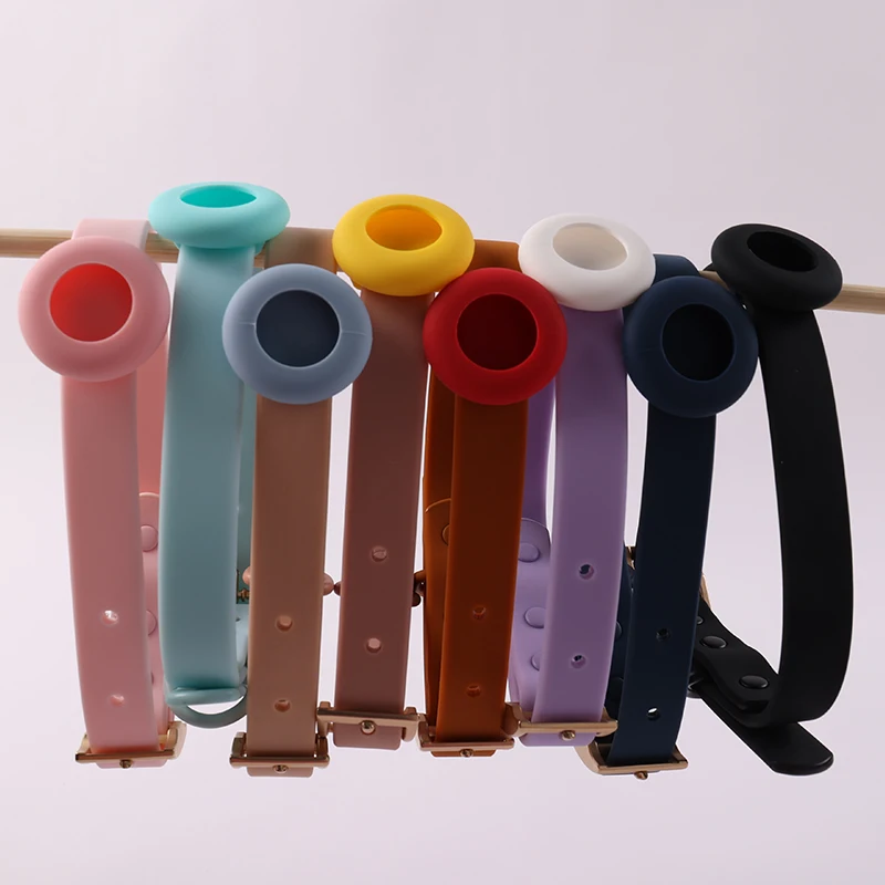 Anti-Lost Waterproof Airtag Dog Collar Holder for Puppy Small Dogs GPS Tracker Safety Pvc Air Tag Case Dog Collar