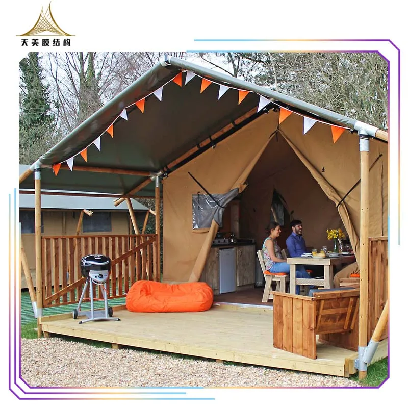 Large safari tent luxury canvas resort for accommodation