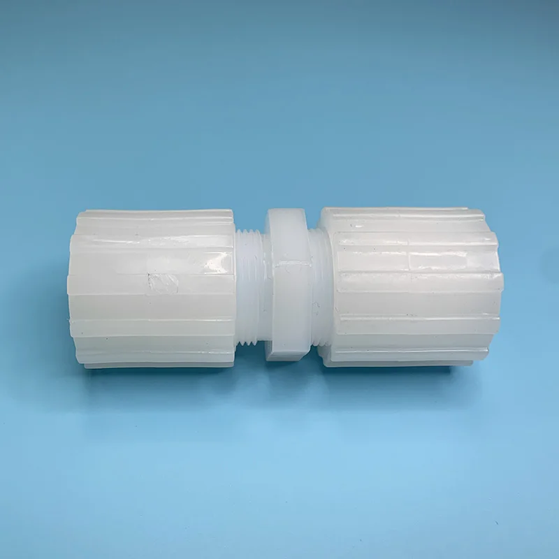 PFA Straight Union Male Flare, PFA Tube Straight Connector applied in semiconductor industry