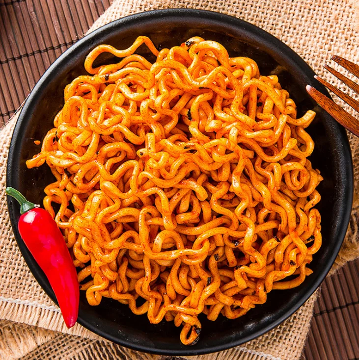 High nutritional Instant Noodles OEM korean noodles spicy ramen korean