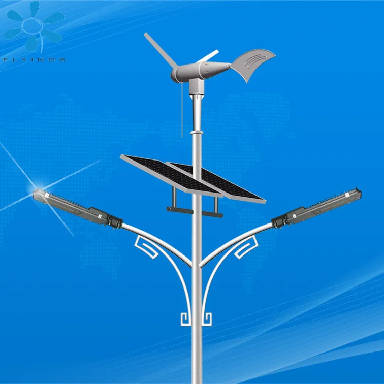 Manufacturer 6-10M wind solar street lamps fan 400W