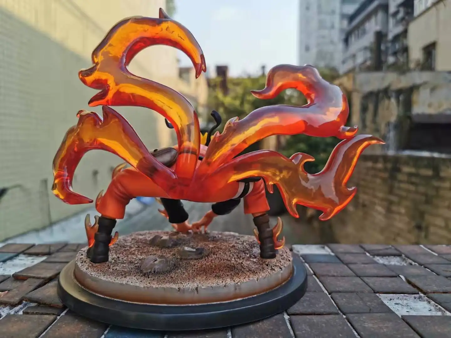 20CM Anime GK Shippuden Uzumaki action figure nine-tailed Demon Fox PVC collection model toy for gifts