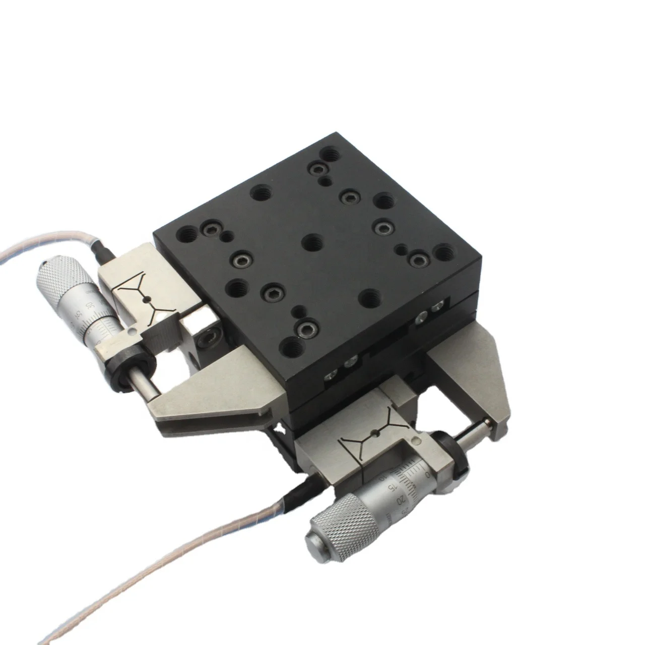 Piezo multi-axis motorized moving stage linear micrometer positioner used with linear precision motorized stages xy
