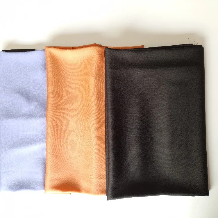 
wholesale 19 mm high quality CDC plain dyed Washable Stretch Silk Fabric 