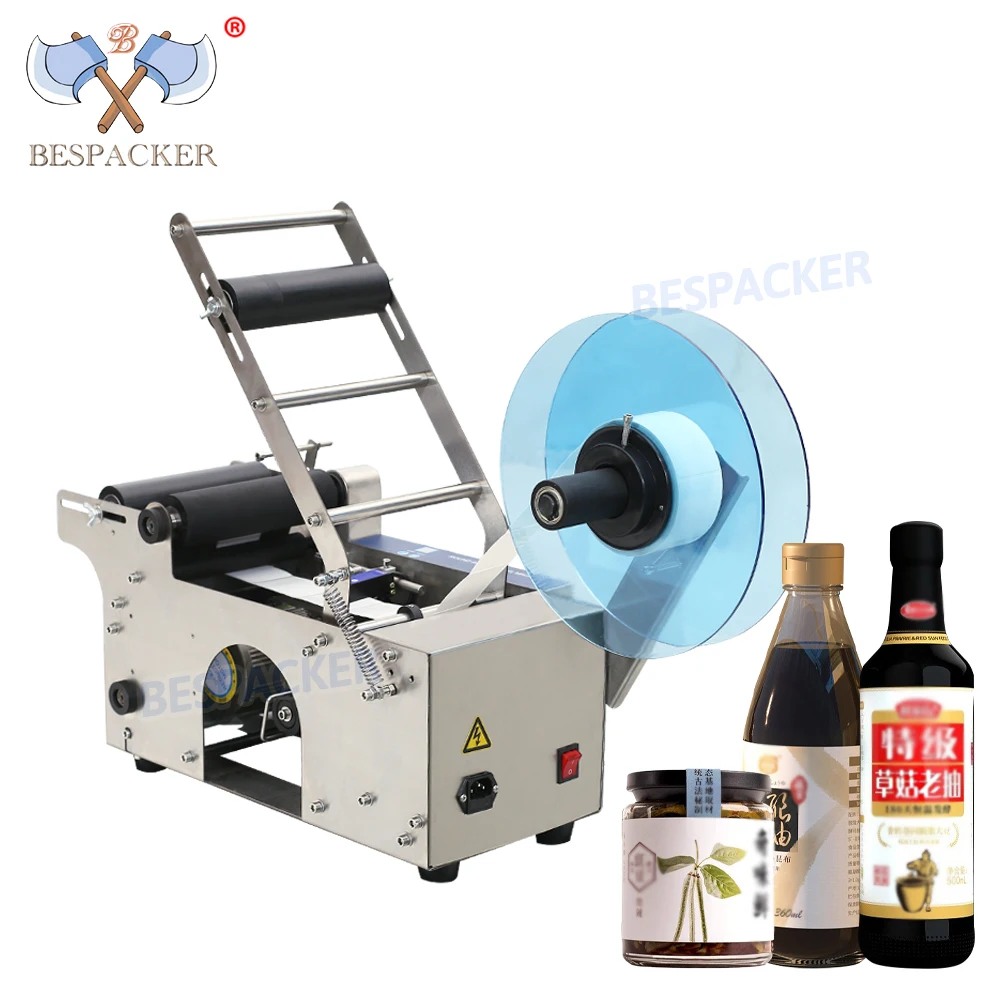 Bespacker XT-50 semi automatic labeling machine sticker label packing machine essential oil bottle labeling machine