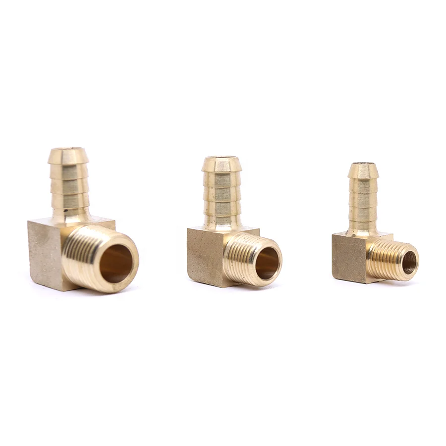 Key Forward brass elbow adapter threaded metric hose Brass fitting nipple male Copper joint 90 degree elbow transition joint