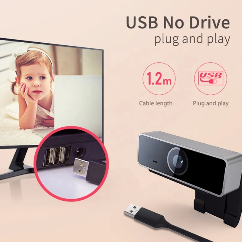 Mass Stock HD 1080P High Quality Webcam With Microphone For Teaching Video Live Show USB 2.0 PC Camera