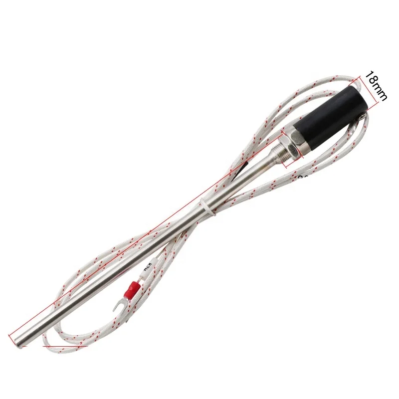 High precision PT100 thermal resistance three-wire3-wire system temperature sensor  control probe E electric couple K-type