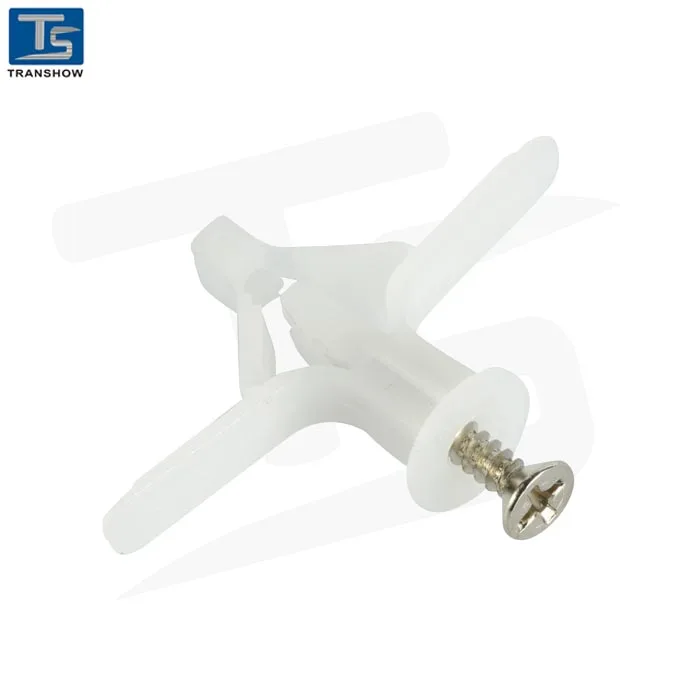 Aircraft Expansion Anchors with Screws for Gypsum Board Hollow Wall Installation