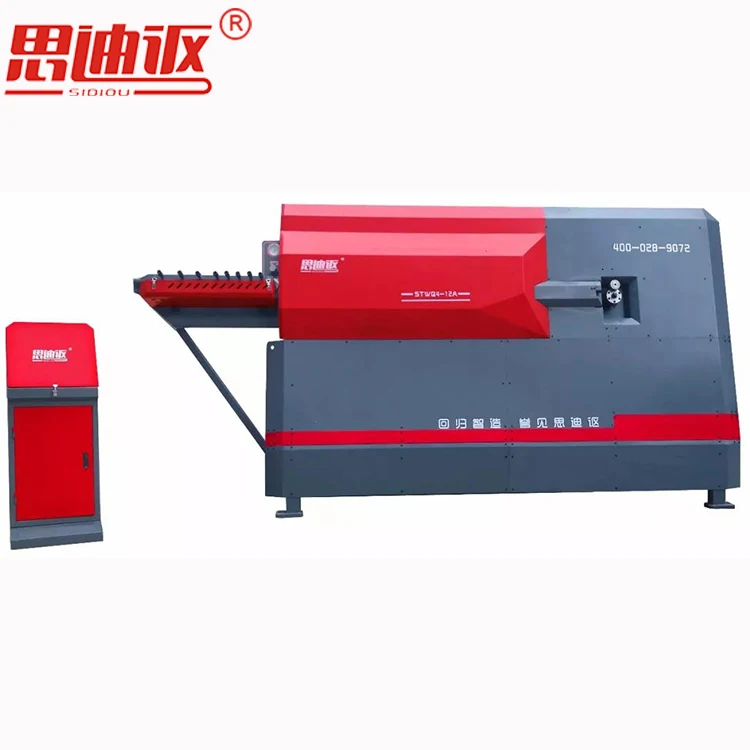 STWQ4-12A 4-10mm CNC automatic steel wire bar rebar stirrup bender  iron rebar stirrup bending machine