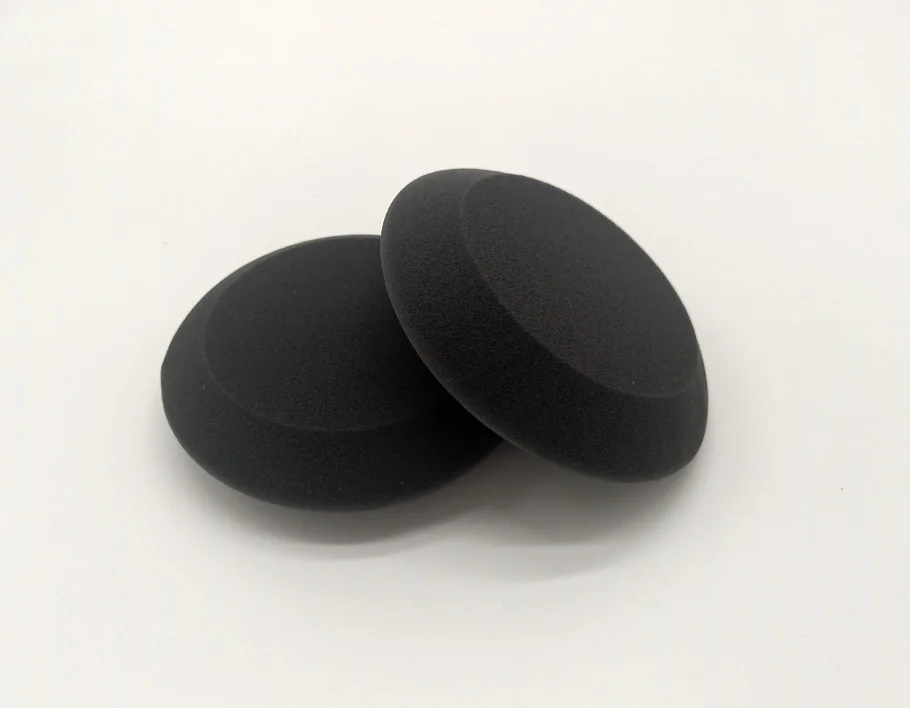 4Inch Dia Black UFO shape foam wax applicator pad 100mm hand waxing foam car care sponge applicator