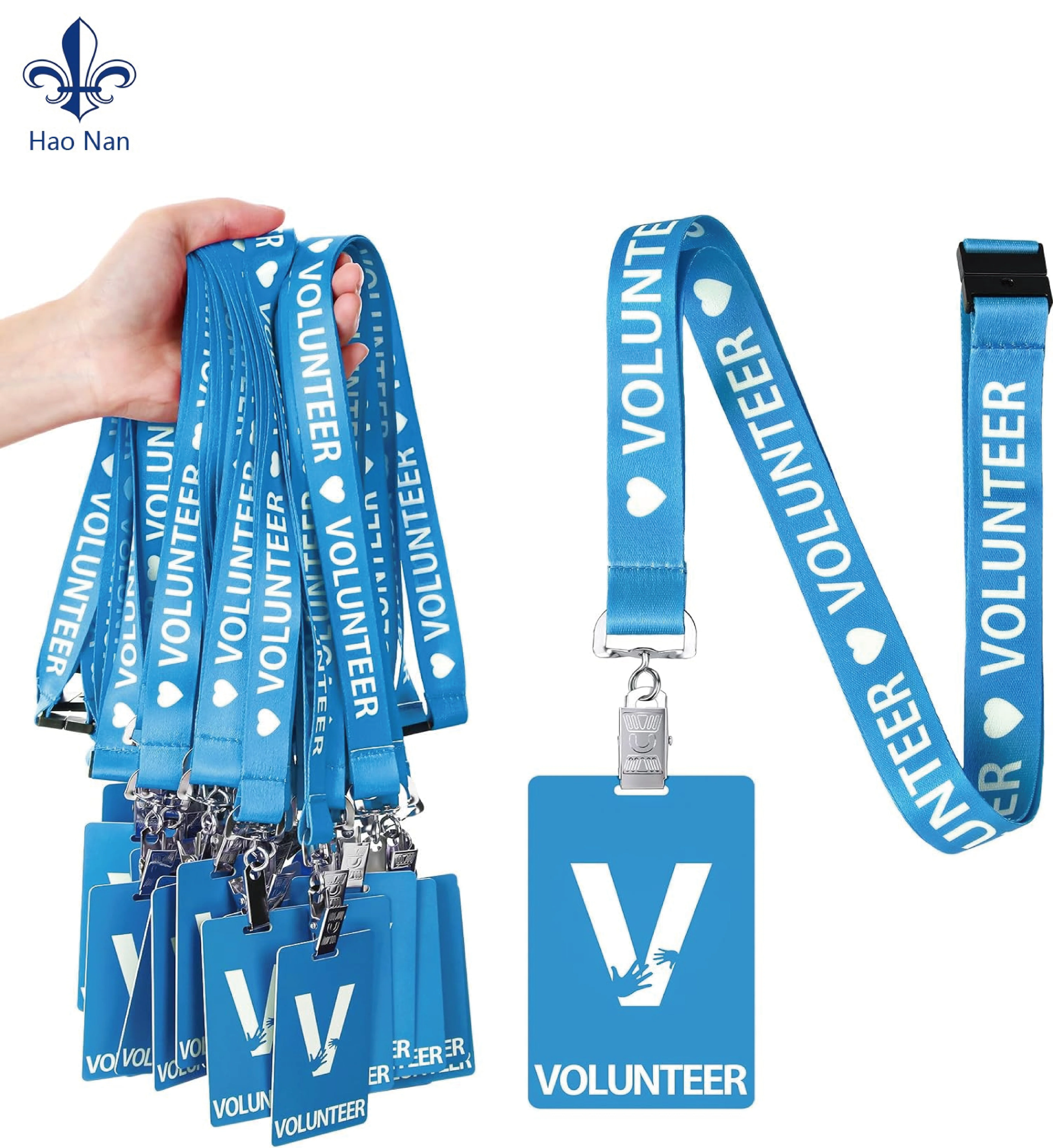 Promotional festival lanyard customized VIP neck strap polyester lanyard with metal hook for event