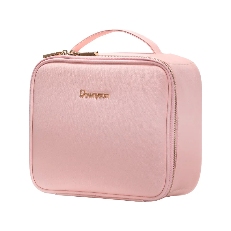 Rownyeon роскошный индивидуальный логотип, пустой простой розовый Косметический Чехол, сумка для хранения косметики