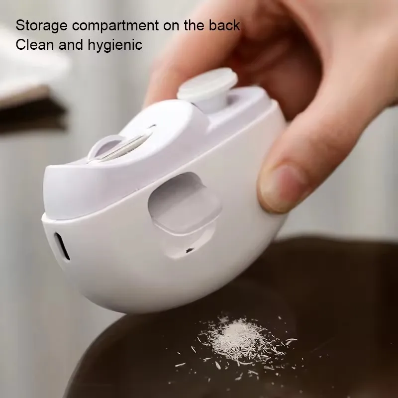 Rechargeable Automatic Electric Nail Trimmer Kids Nail Cutting Electric Nail Clipper With Led Light