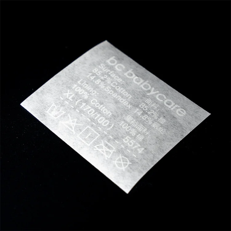 Clear Film Heat Press Clothes Iron On Logo Label Sticker For T Shirt Garment Transfer Label Stickers Clothing