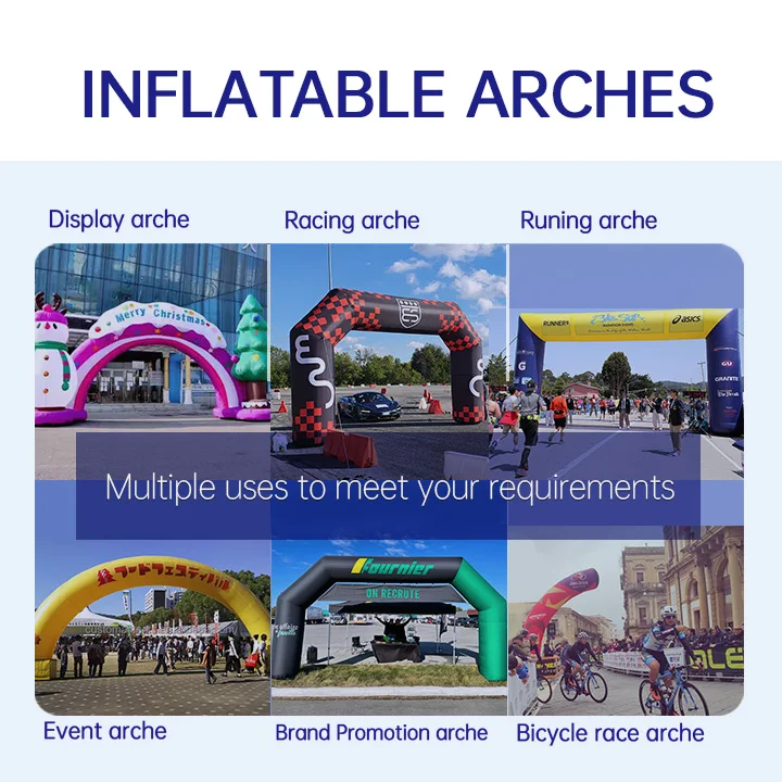 CATC Waterproof Square Arch Inflatable Advertising Inflatables Nice Colorful for Outdoor Rainy Day Entertainment Activity