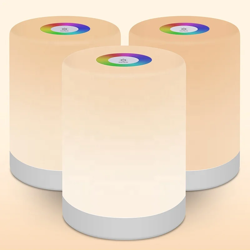 Оптовая продажа, функция SOS, умный сенсорный мини светодиодный цветной ночник, Bluetooth динамик для улицы