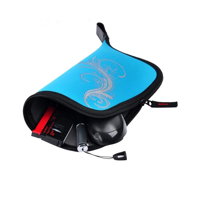 Unisex Neoprene Mouse Pad Zipper Personalized Design Ultimate Comfort Travel-friendly EVA Mouse Pad Bag Protect Carry Mouse Pad