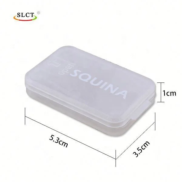 Plastic Q-Tip Box Pp Material Sd Card Case SD Memory Card Plastic Case Plastic Micro SD Card Case